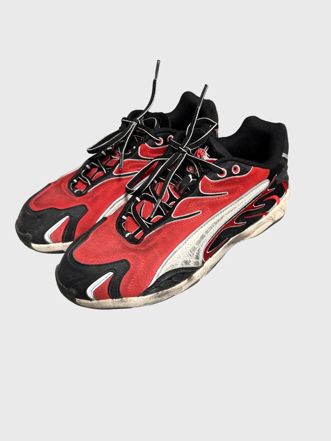 푸마 x 에이셉 라키 인헤일 디스트레스드 푸마 블랙 팝 레드 상품이미지1