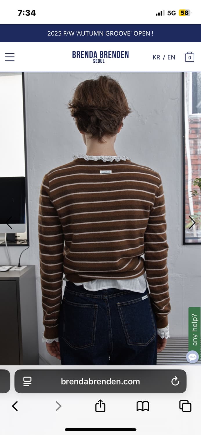 브렌다브랜든 울 니트 새상품 상품이미지2