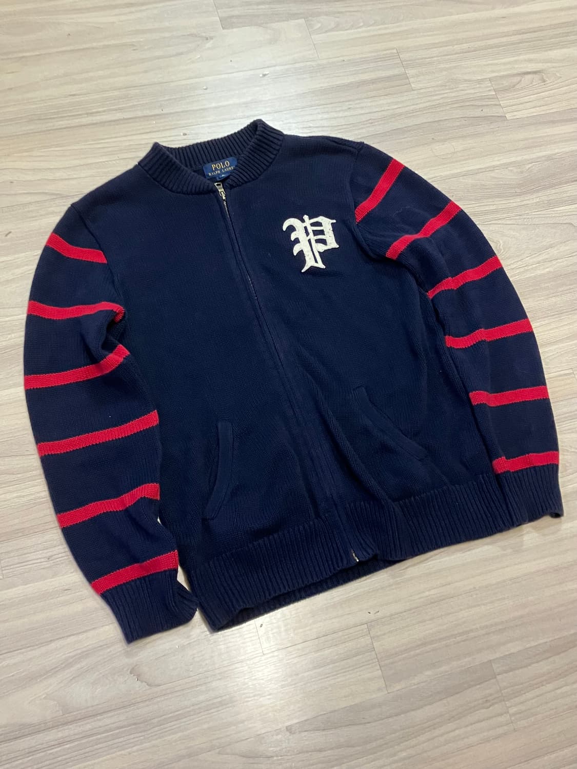 폴로 니트집업 XL 상품이미지1