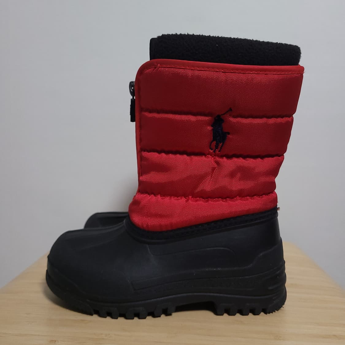 (170) POLO 폴로 랄프로렌 아동 부츠 레드 블랙 상품이미지1