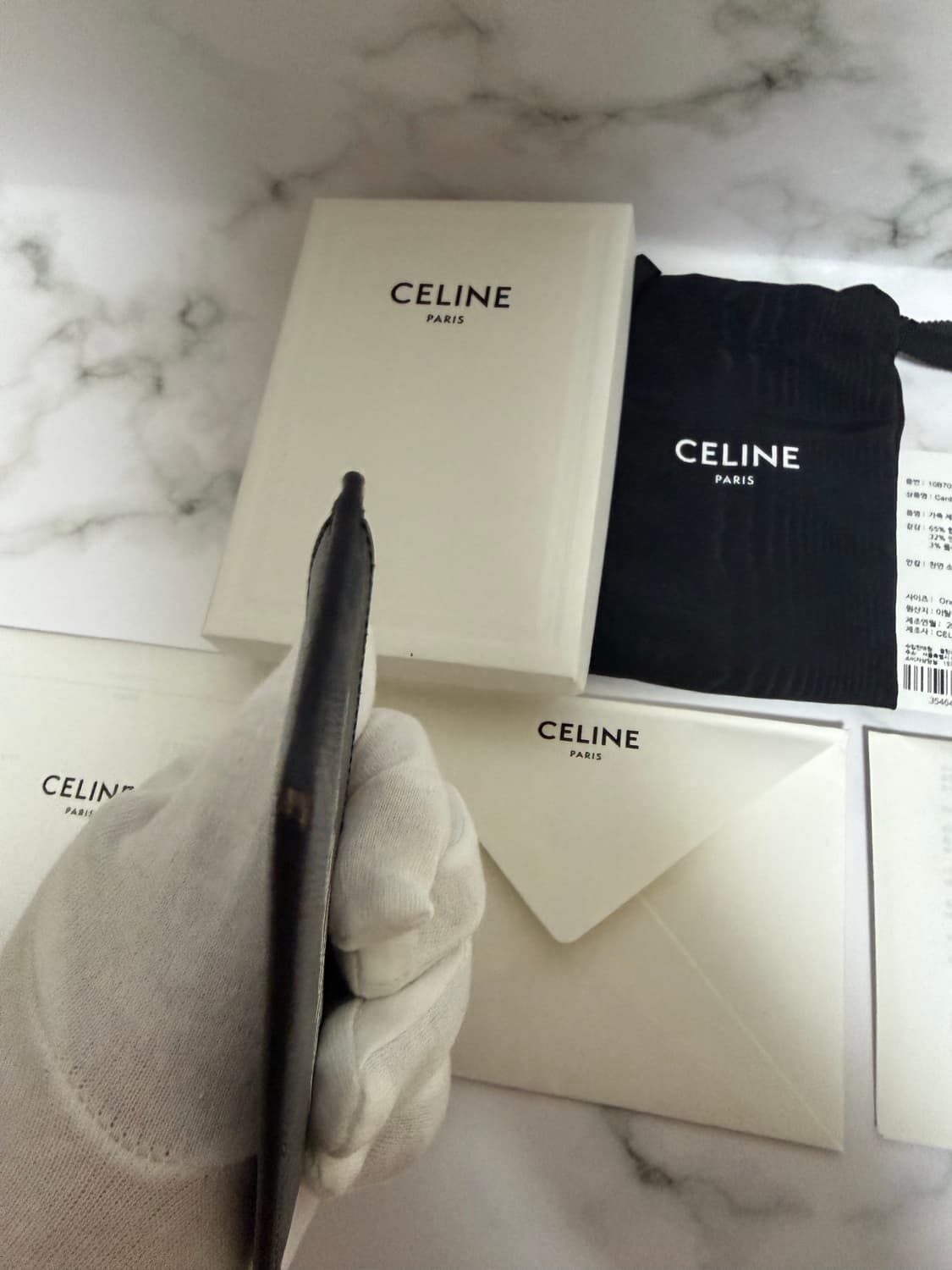 셀린느 트리옹프 캔버스 카드지갑 상품이미지5