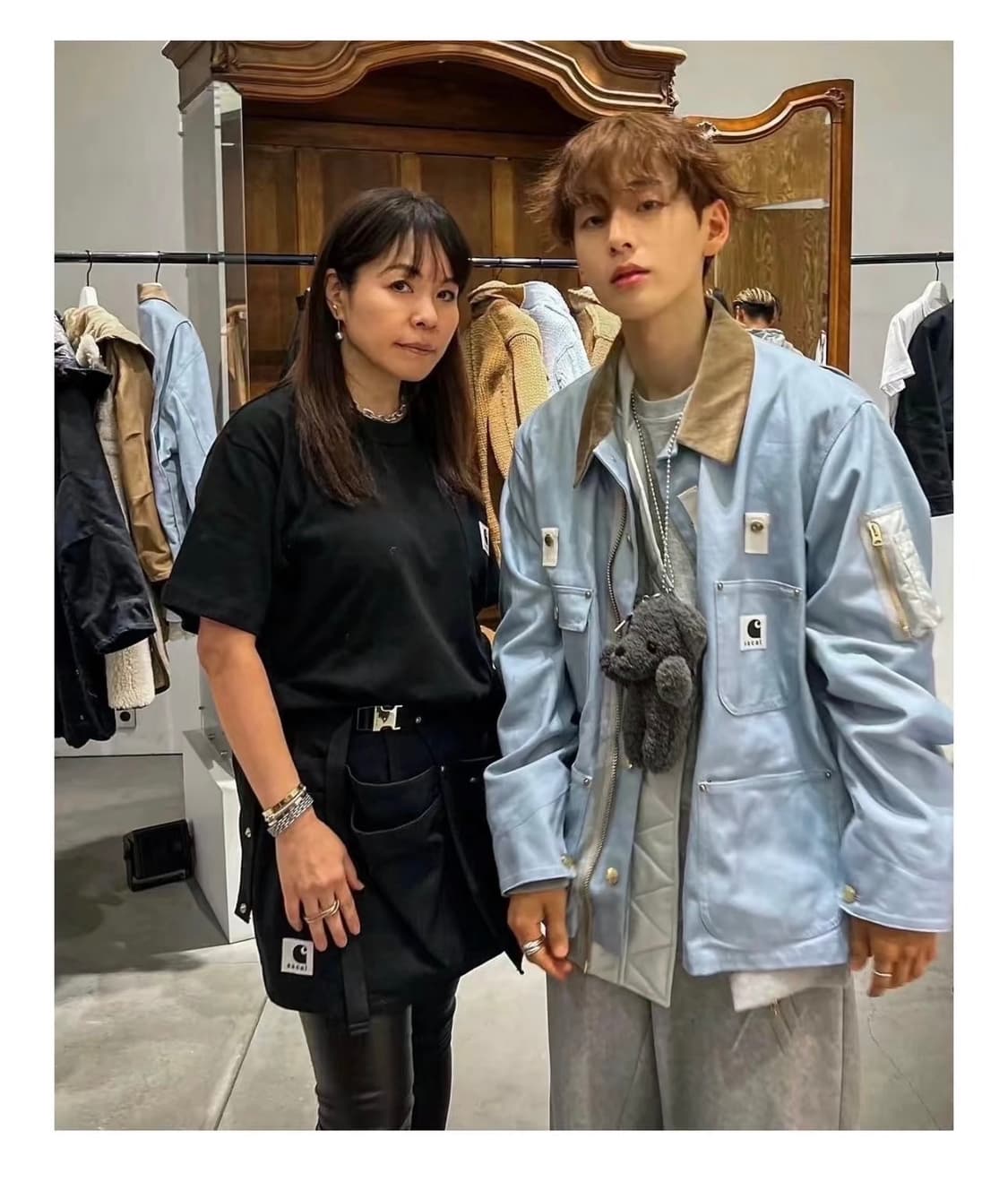 sacai x carhartt 사카이 칼하트 에이프런 스커트 상품이미지2