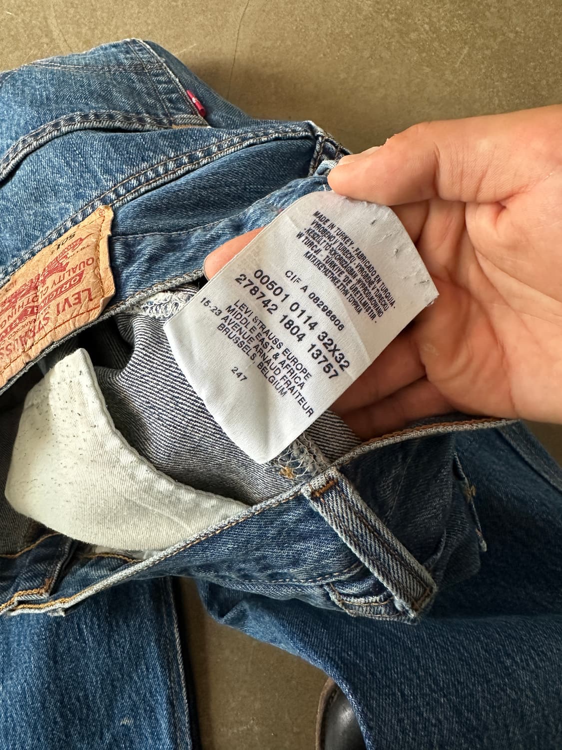 Levis 리바이스 501 nightwaks 커스텀 데님 팬츠 상품이미지5