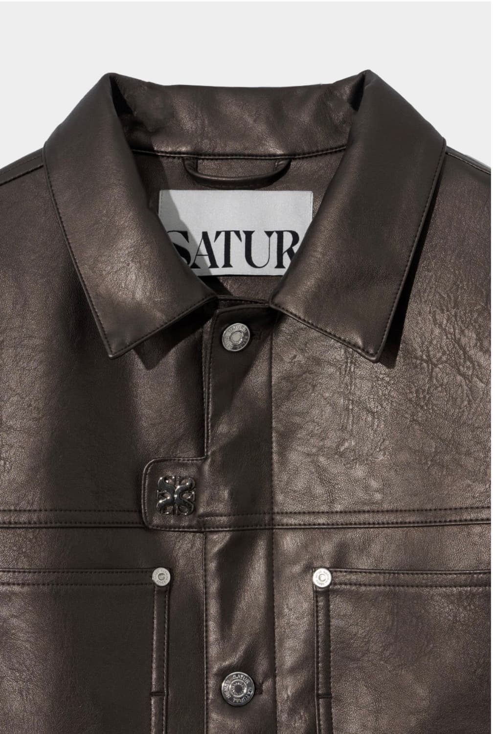 세터 심볼 레더 가죽 자켓 XL 상품이미지3