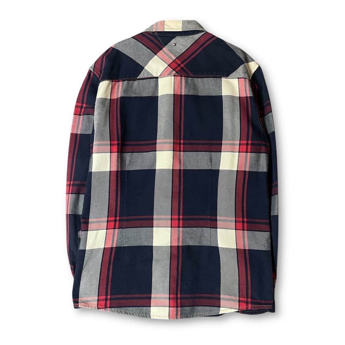 타미힐피거 키즈 투포켓 네이비 레드 화이트 체크 긴팔 셔츠 14 상품이미지2