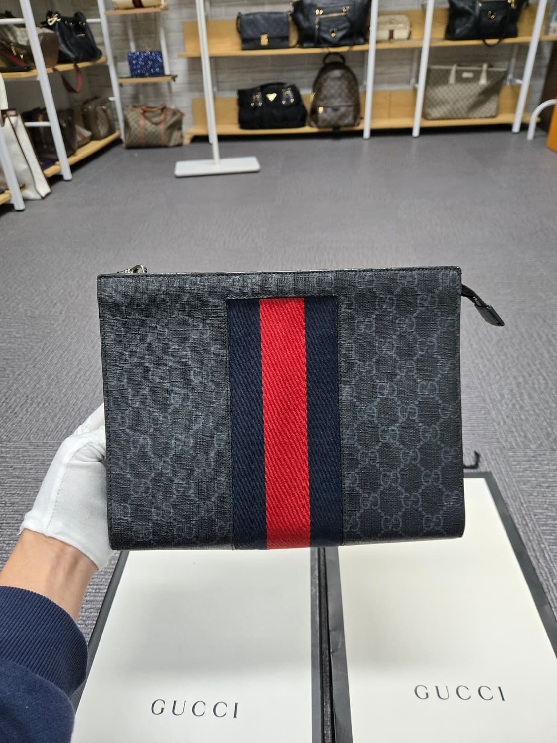 [특가][정품]구찌 웹삼선 클러치백 상품이미지2