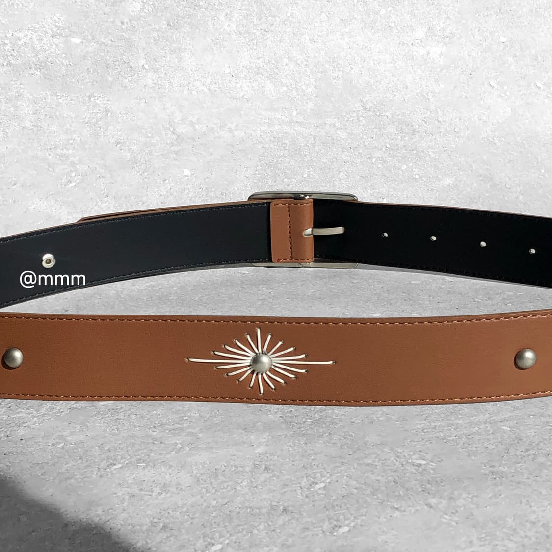 [Unisex] 에스닉 웨스턴 자수 벨트 카멜 상품이미지7