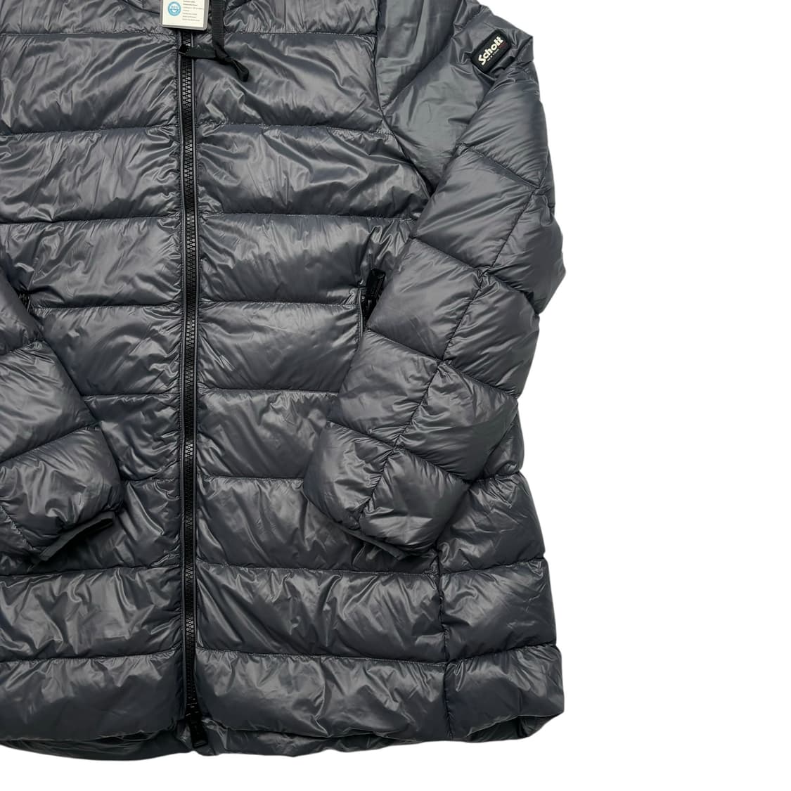 쇼트 그레이 유광 패딩 자켓 L 상품이미지3