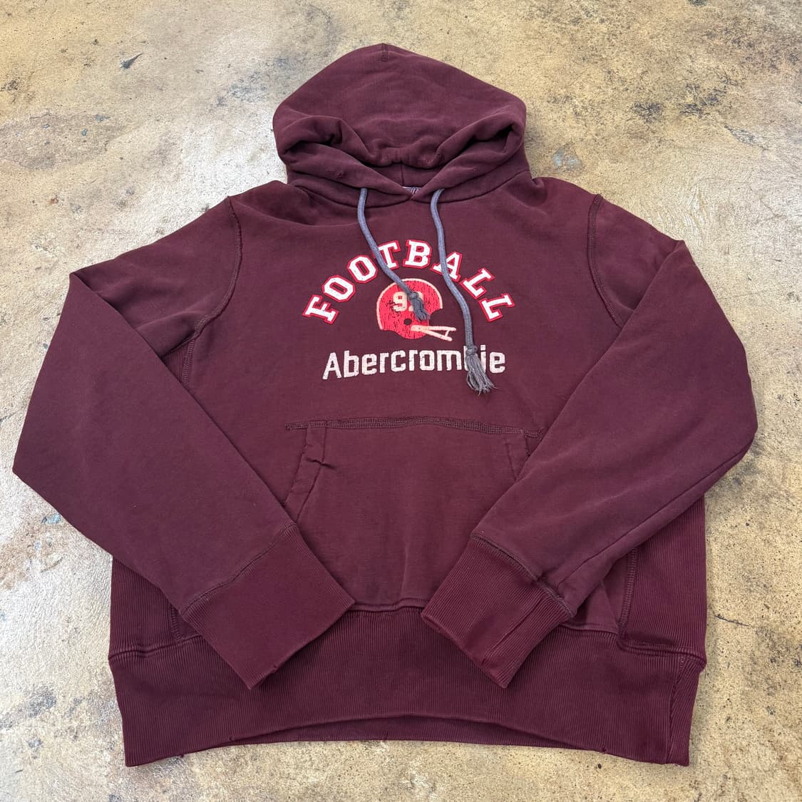 아베크롬비 버건디 후드티 상품이미지2