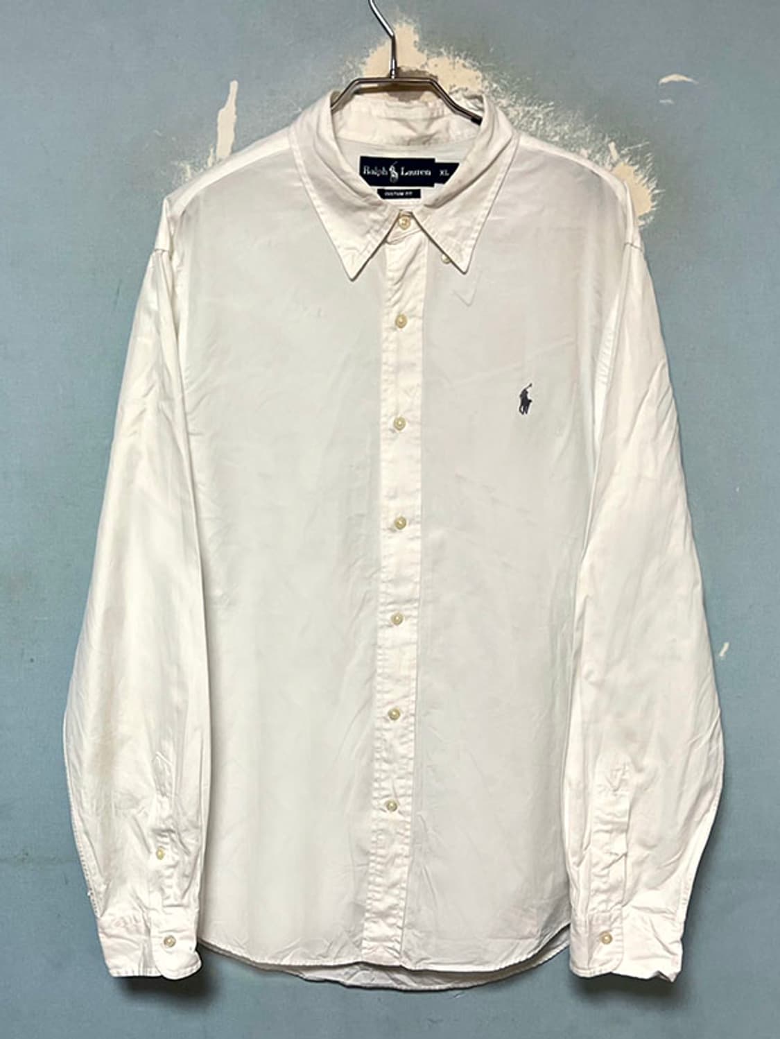 POLO 폴로 남자 캐주얼셔츠 화이트 커스텀핏 긴팔 춘추 XL 105 상품이미지1
