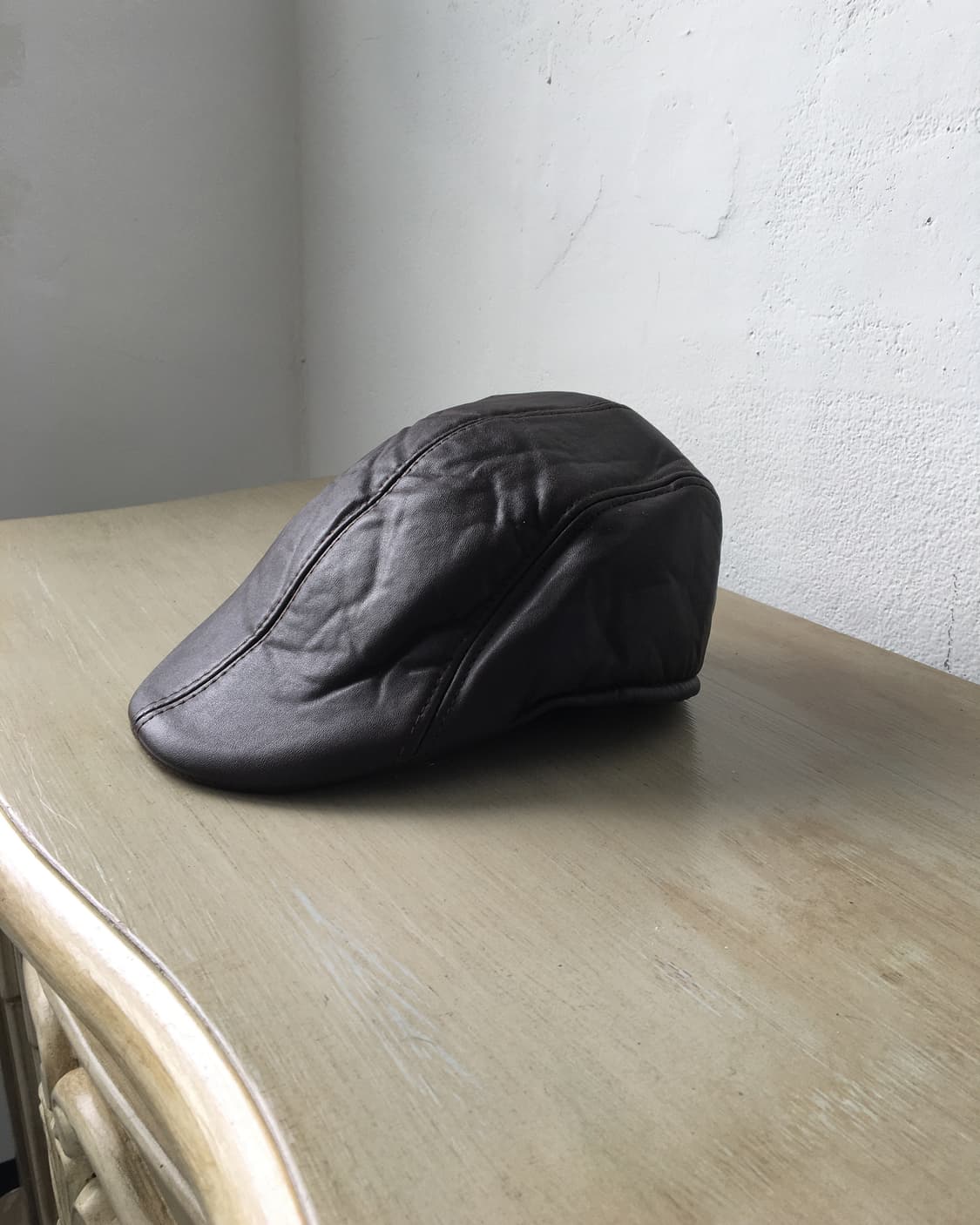 fake leather hunting cap 상품이미지3