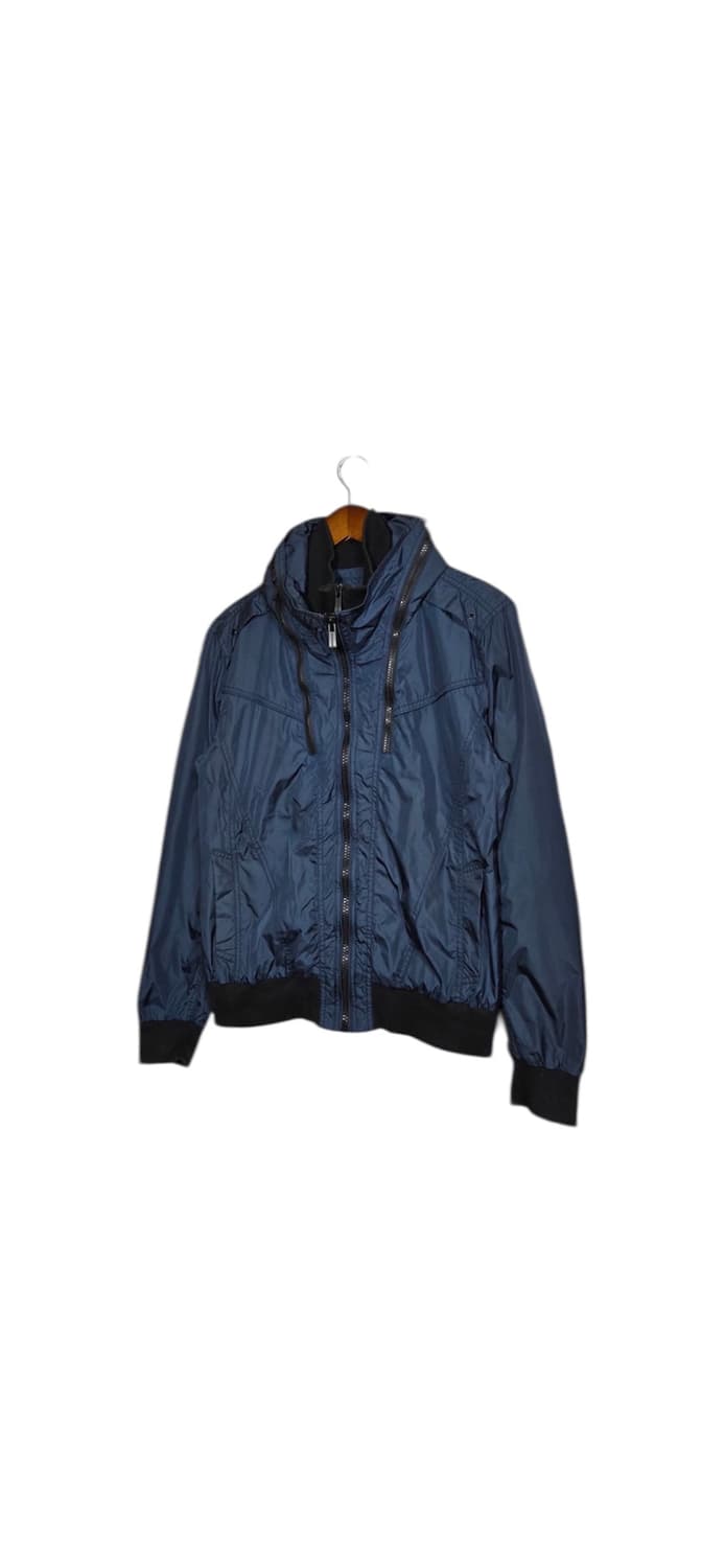 TBJ 빈티지 절개라인 네이비 바람막이 자켓 상품이미지2