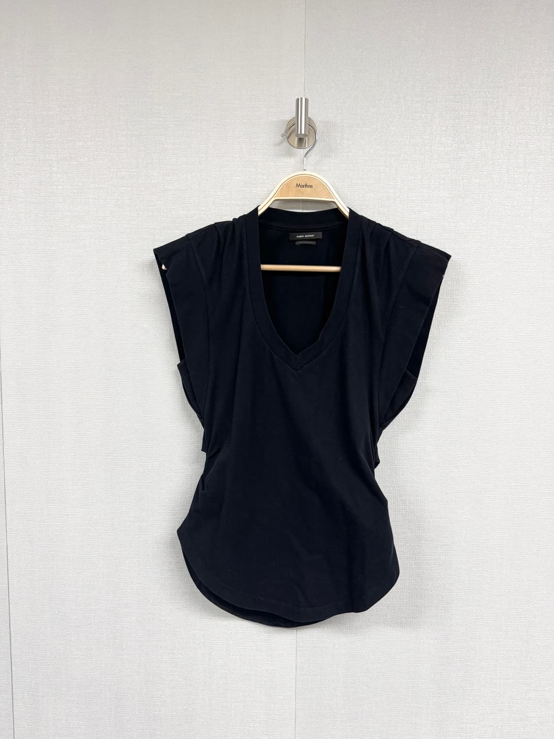 이자벨마랑 민소매 주름 티셔츠 상품이미지1