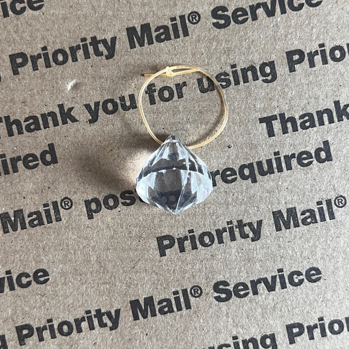 90s vtg Crystal Drop Keyring 상품이미지2