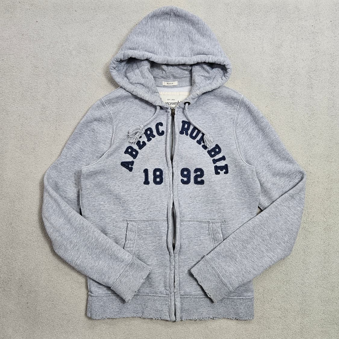 아베크롬비 아치 로고 후드 집업 M 상품이미지2