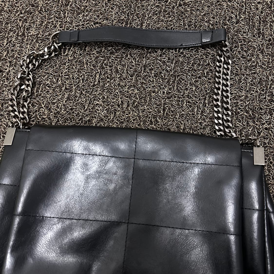 ZARA 자라 여성 락 플랩 유나백 숄더백 블랙 상품이미지2