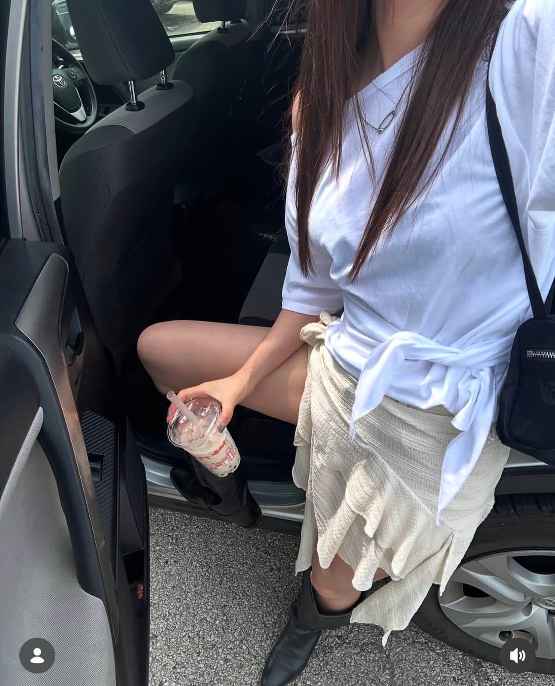 도드 DODE X 임데이 레이어드 러플 스커트  상품이미지3