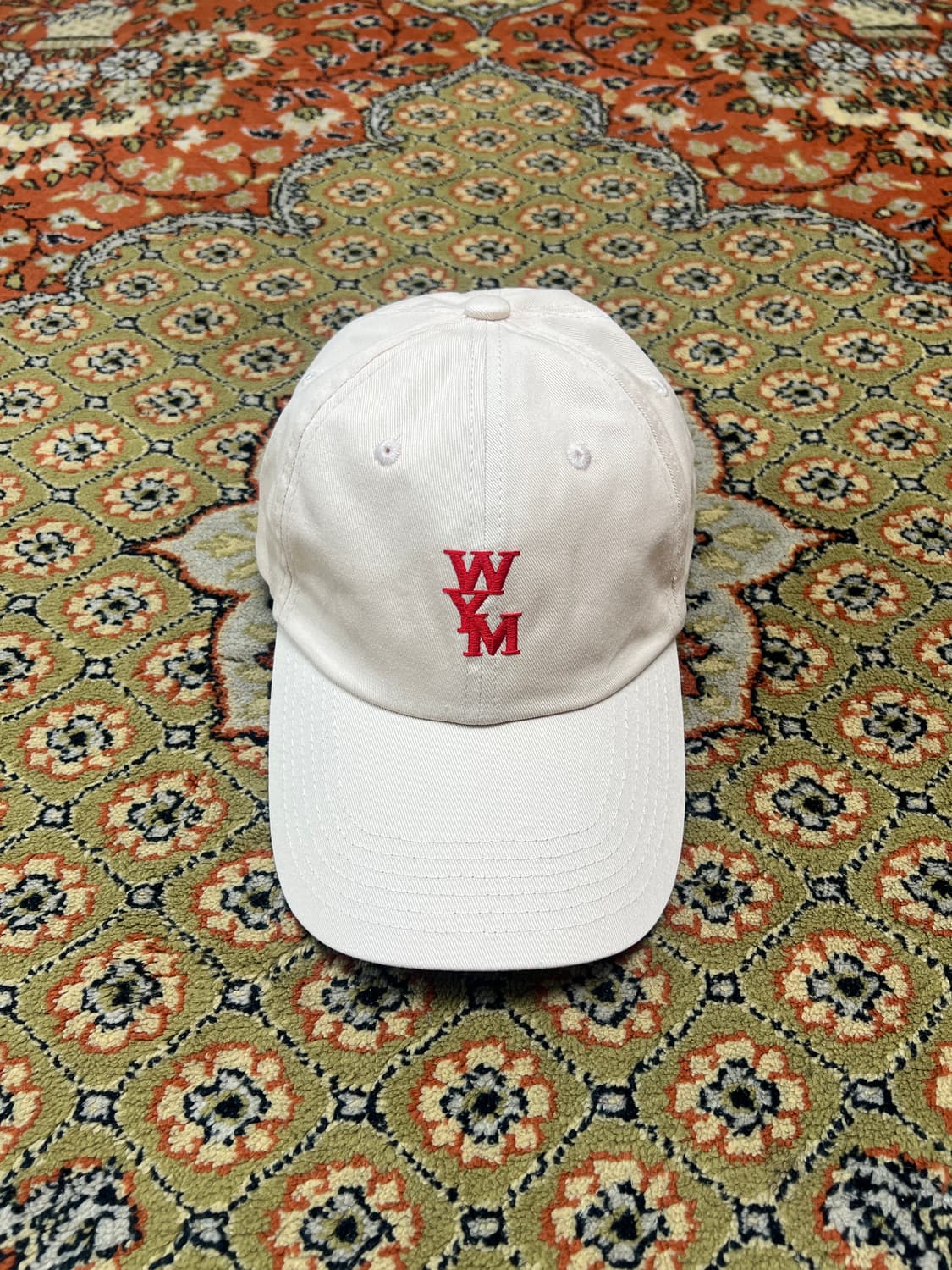 [FREE] WOOYOUNGMI 우영미 아이보리 로고 볼캡 상품이미지1