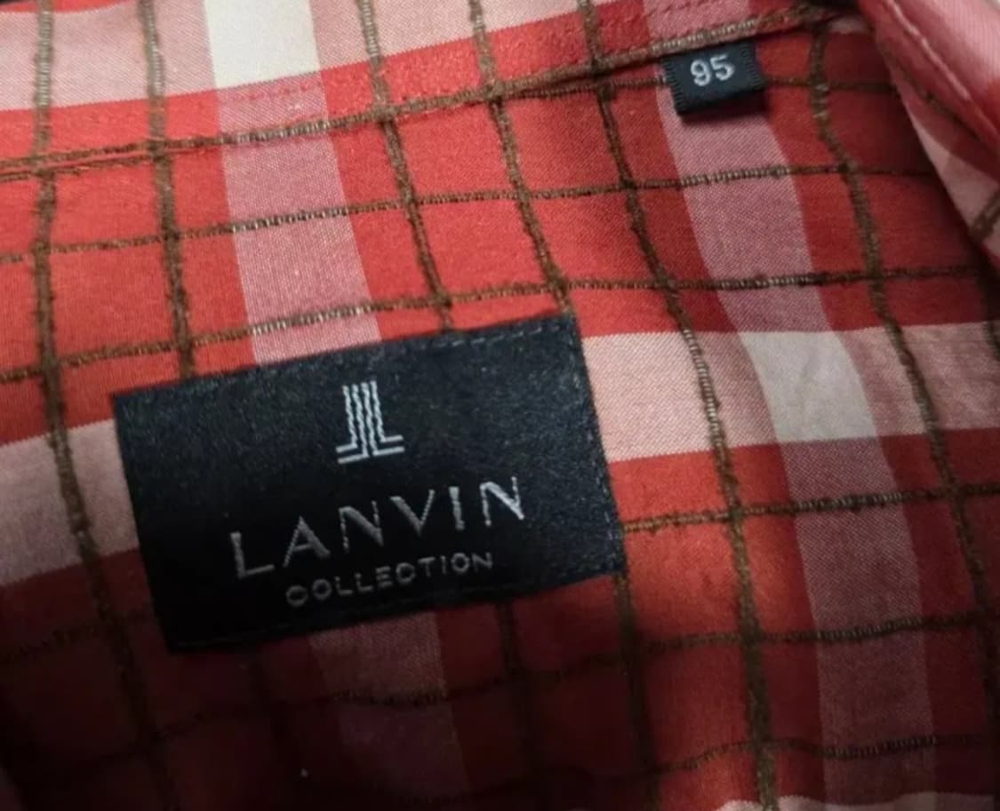 랑방 정품 남자 체크 셔츠남방.  싸이즈 95 상품이미지5