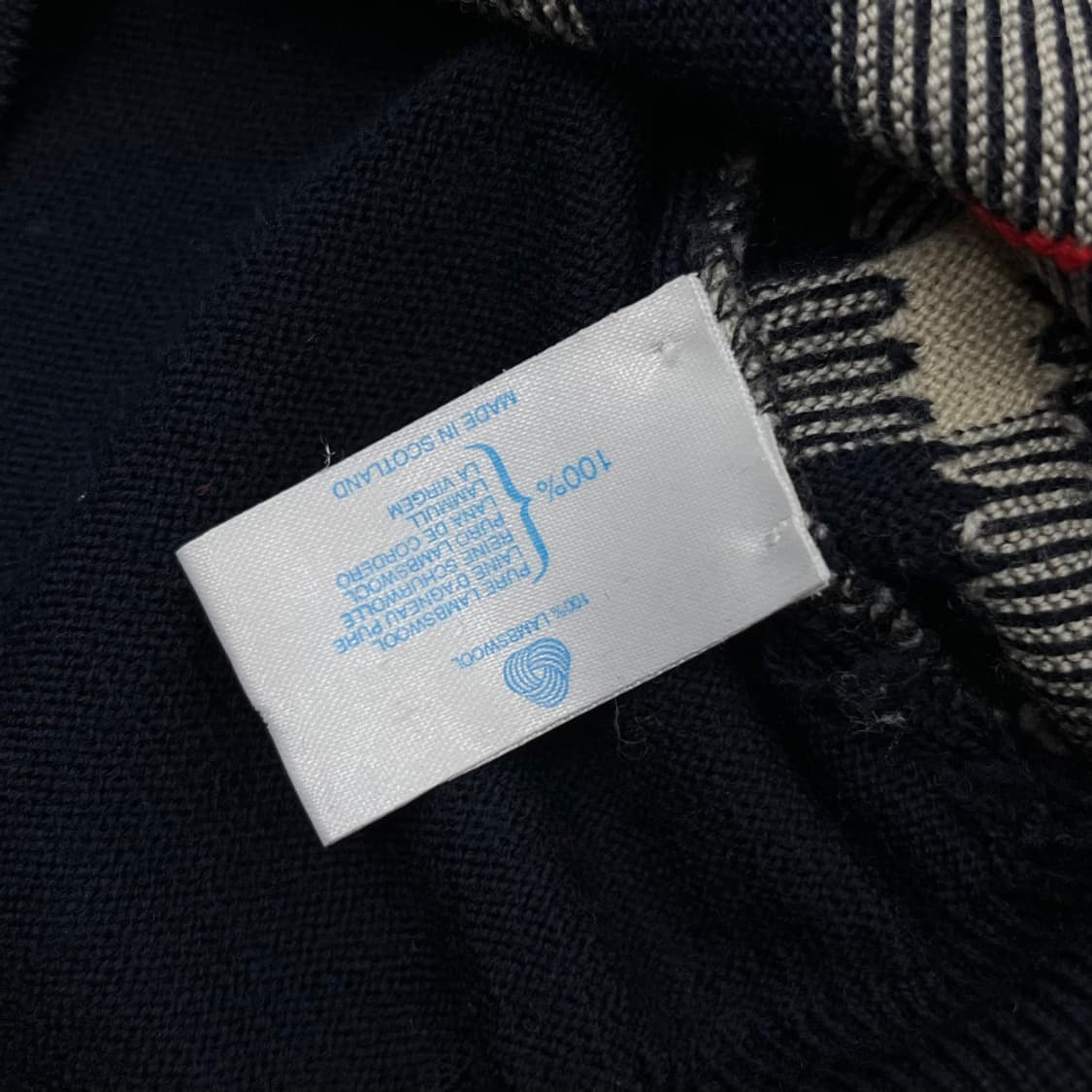 버버리 노바체크 네이비 니트 40 상품이미지5