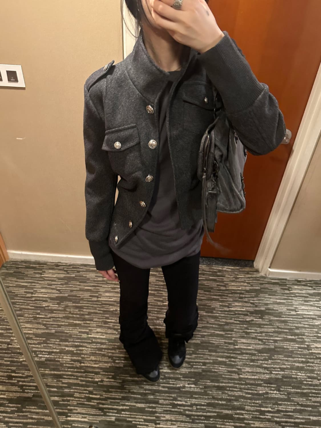 이너뮤트 epaulet short jacket 나폴레옹 자켓 상품이미지1