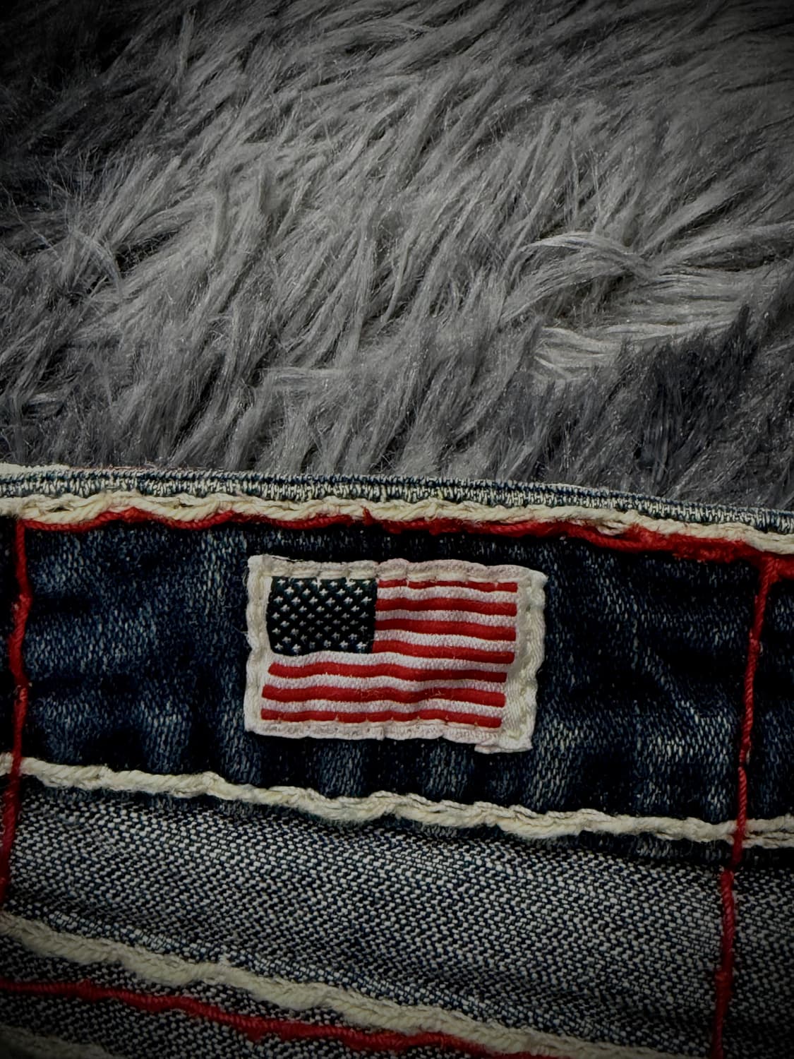 True Religion 화이트 스티치 데님 숏팬츠 상품이미지8