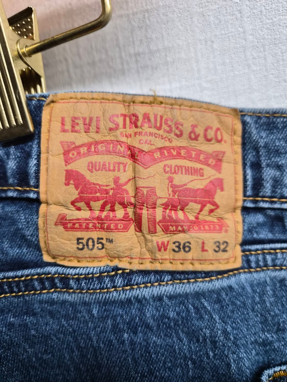 36) 리바이스 505 레귤러핏 데님 팝니다 상품이미지3