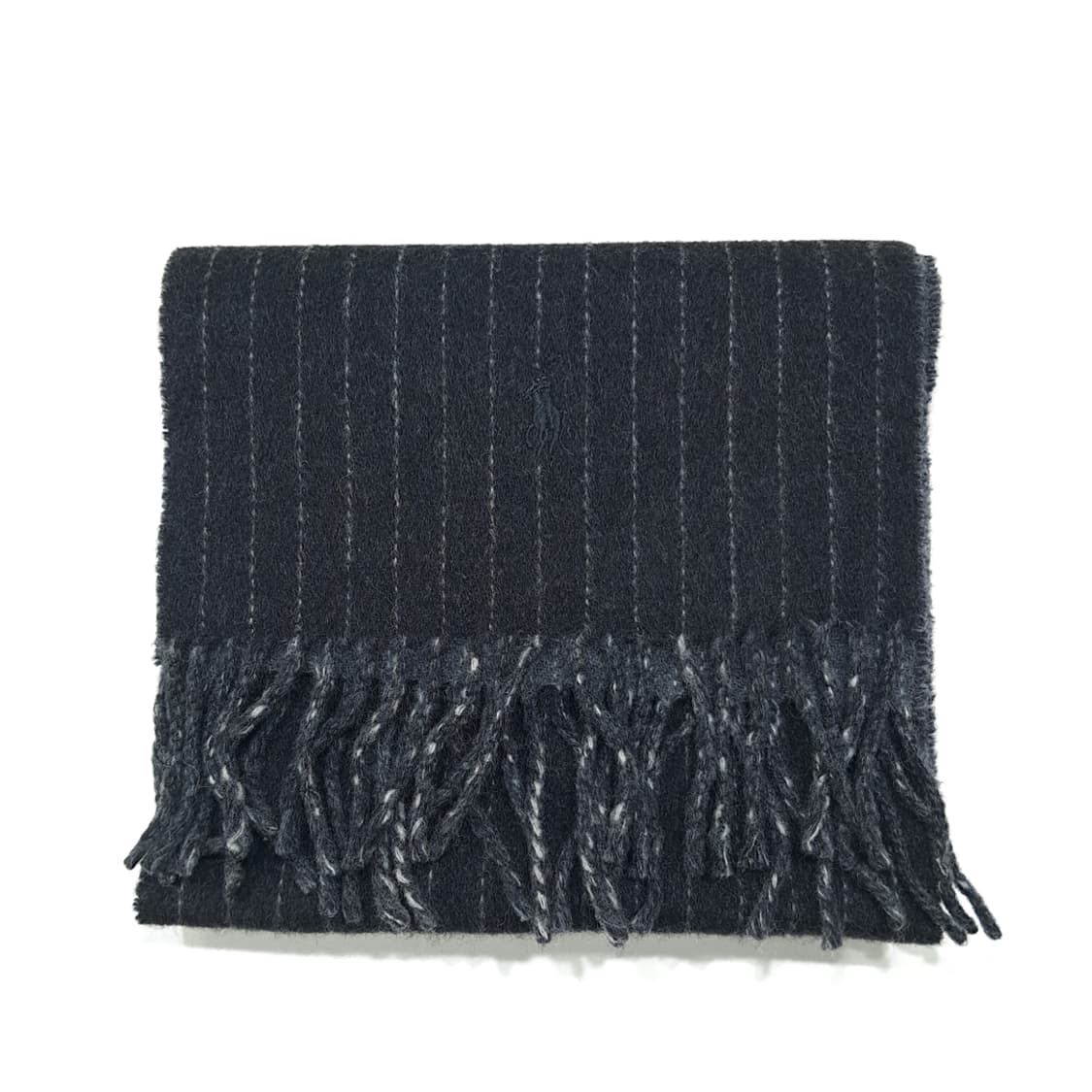 MX384 폴로 랄프로렌 램스울 혼방 양면 핀스트라이프 & 솔리드 머플 상품이미지7