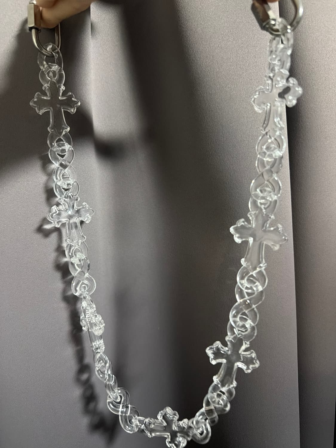 투명 십자가 바지체인 상품이미지1