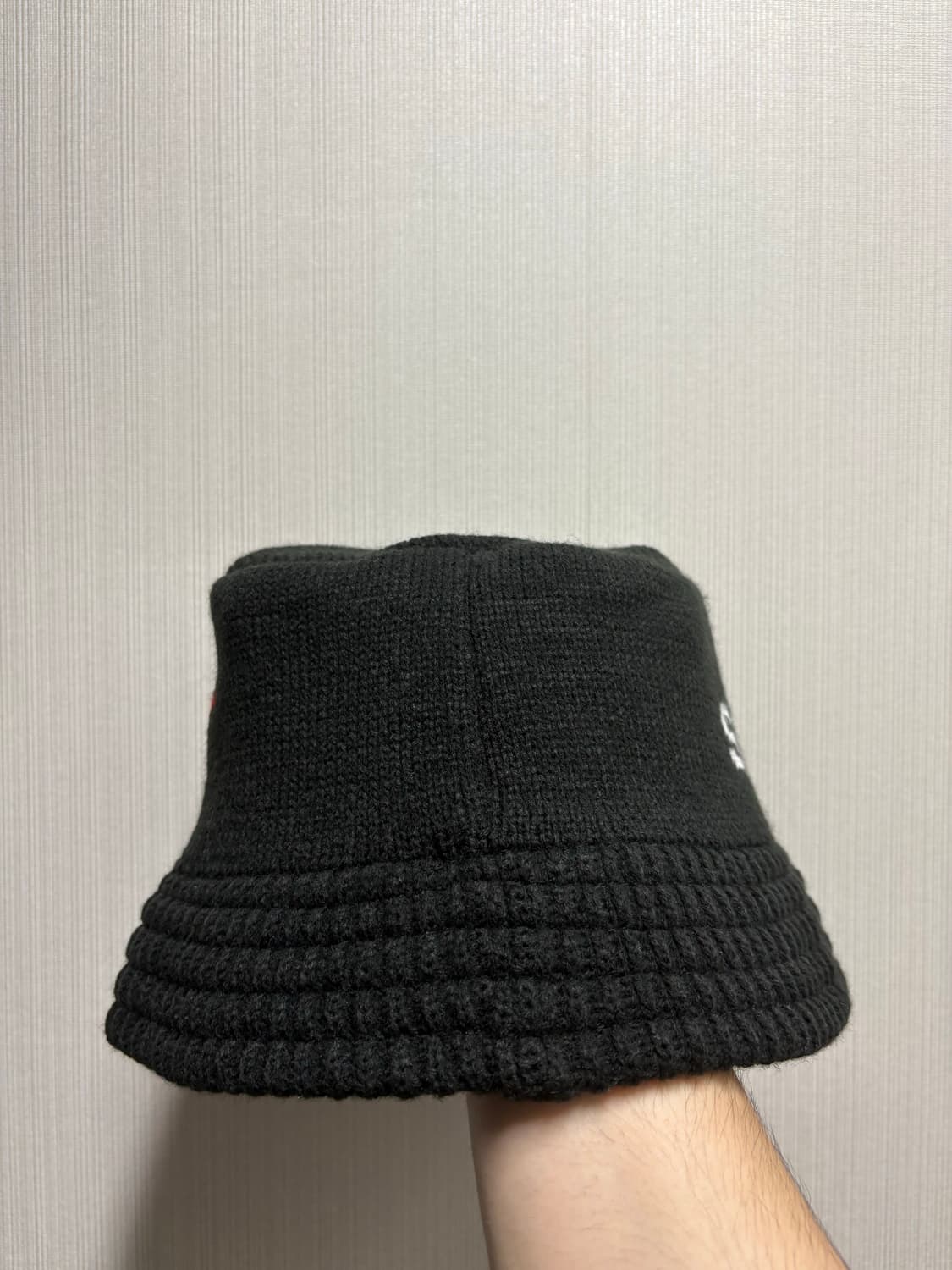 스투시 스포츠 니트 버킷햇 블랙 상품이미지4