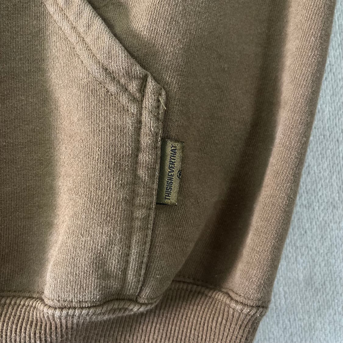 100 디스이즈네버댓 자수로고 후드집업 상품이미지5