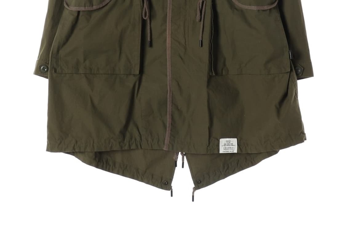 OVERCAST 피쉬테일 롱 야상 파카 올리브 M 상품이미지6