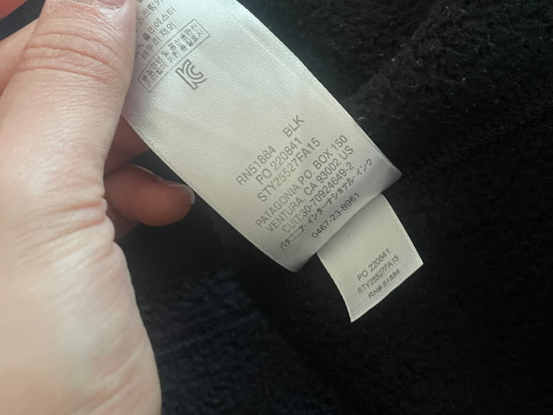 파타고니아 후리스 자켓 XL 차콜 상품이미지5