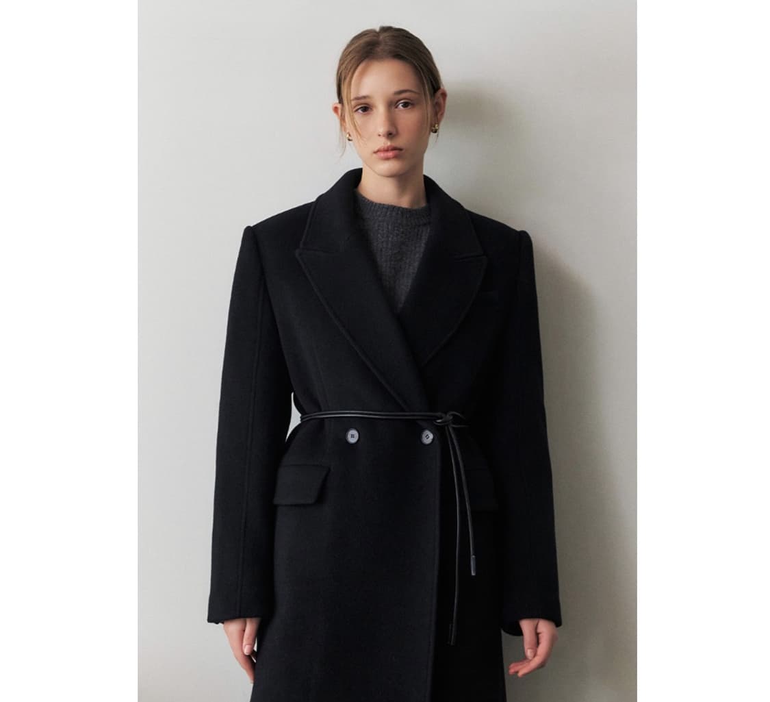 아티드 캐시미어 테일러드 롱 코트 S 상품이미지1