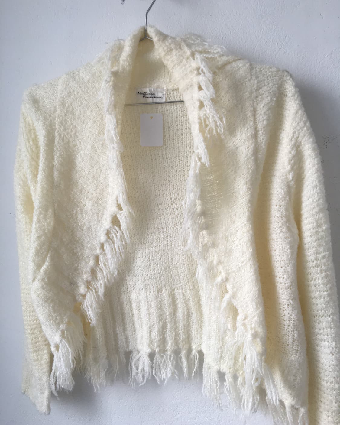 Fringe point knit open cardigan 상품이미지5