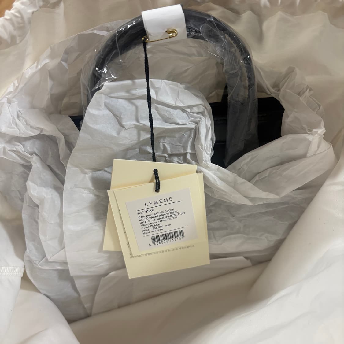 르메메 삭보 블랙 백팩 토트백 상품이미지2