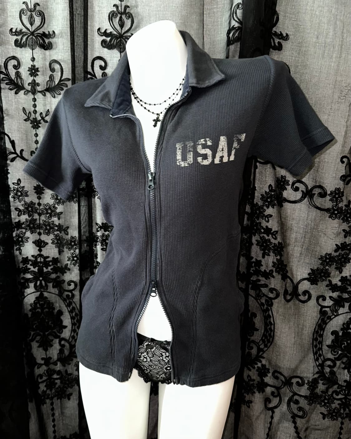 Y2k Two Way Zip-Up 상품이미지3