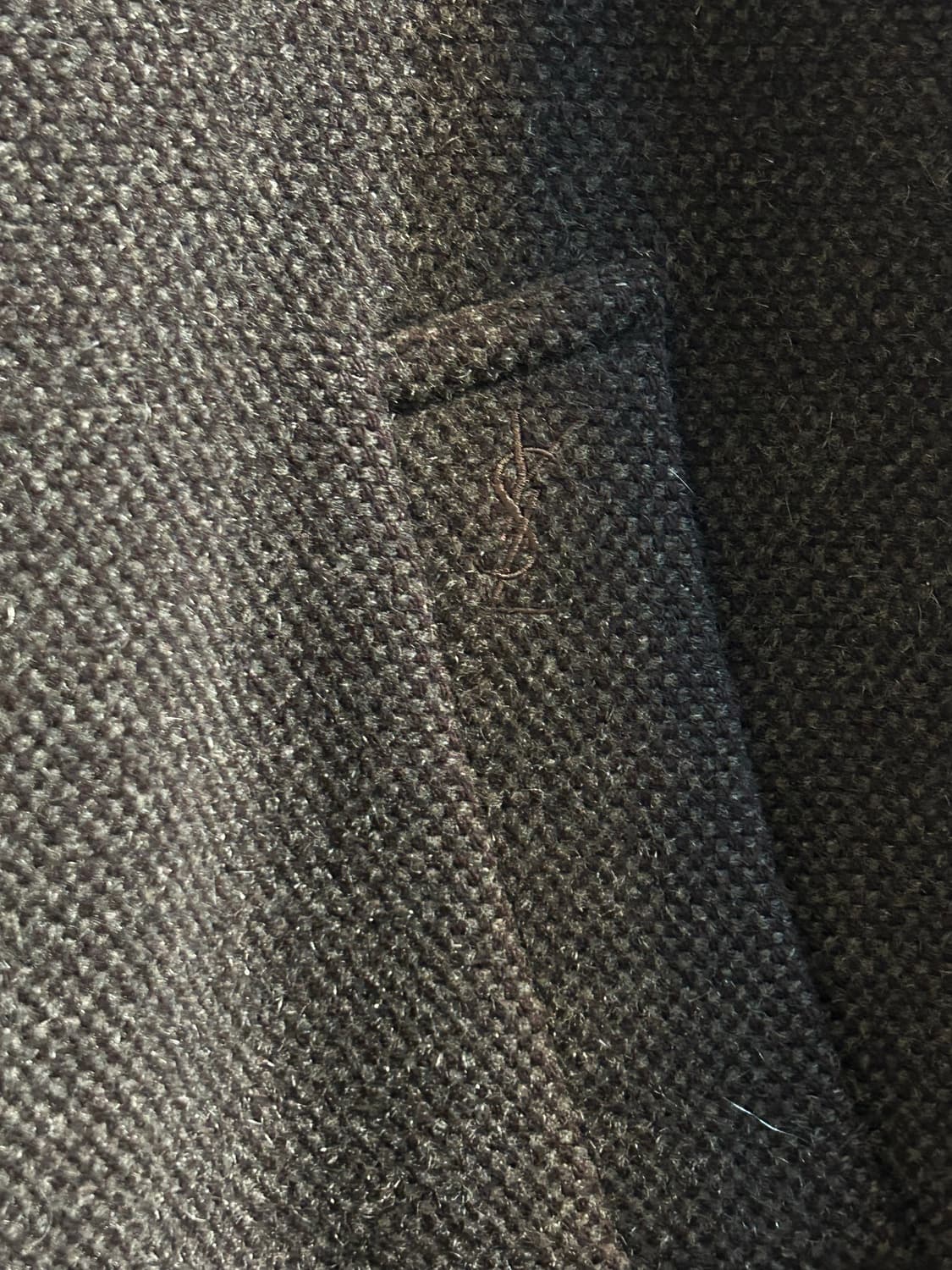 입생로랑 헤링본 울 코트 상품이미지4