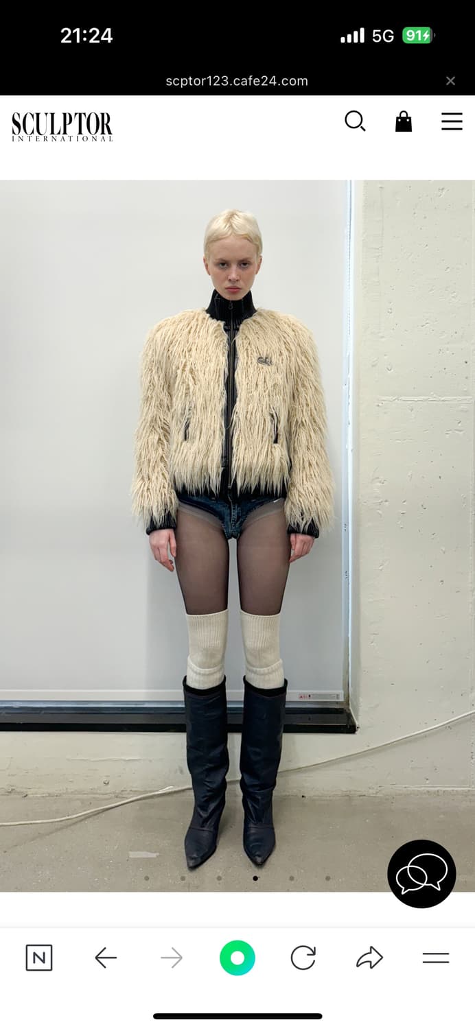 SCULPTOR Faux Mongolian Jacket 사이즈교환 상품이미지3