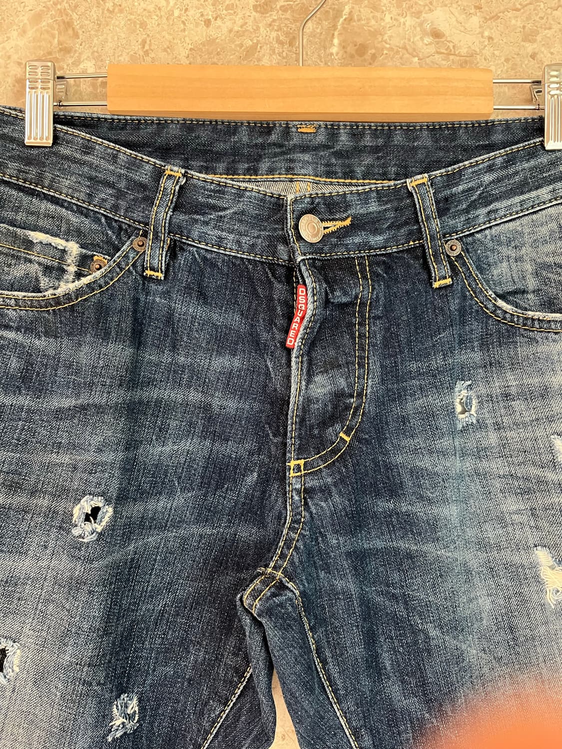 디스퀘어드2 데미지 워싱 청바지 48 정품 상품이미지2