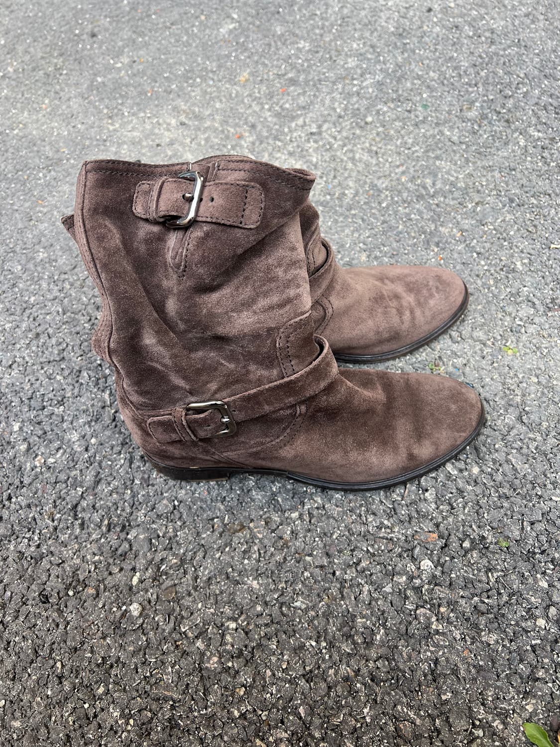 prada 스웨이드 버클 앵클 부츠 상품이미지4