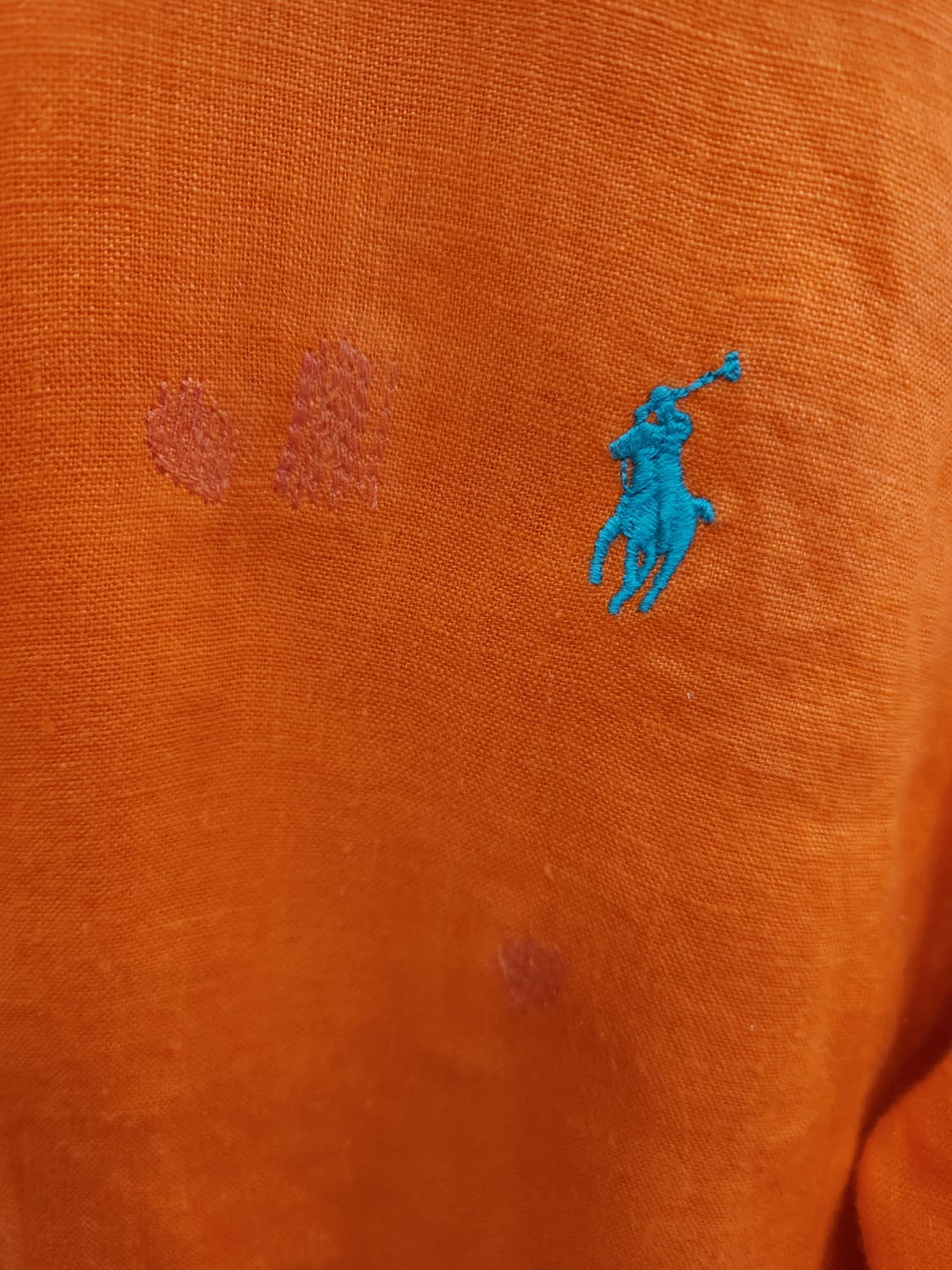 폴로 랄프로렌 오렌지 린넨 셔츠
 상품이미지2