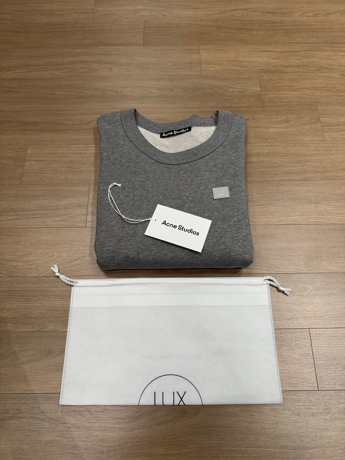 아크네 스튜디오 크루넥 스웨터 라이트 그레이 멜란지 상품이미지6