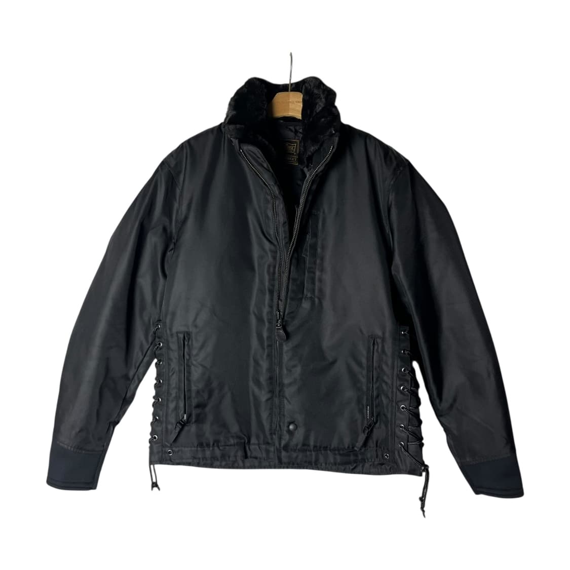 [KADOYA] 카도야 레이스업 본디지 퍼 디테일 자켓 상품이미지1