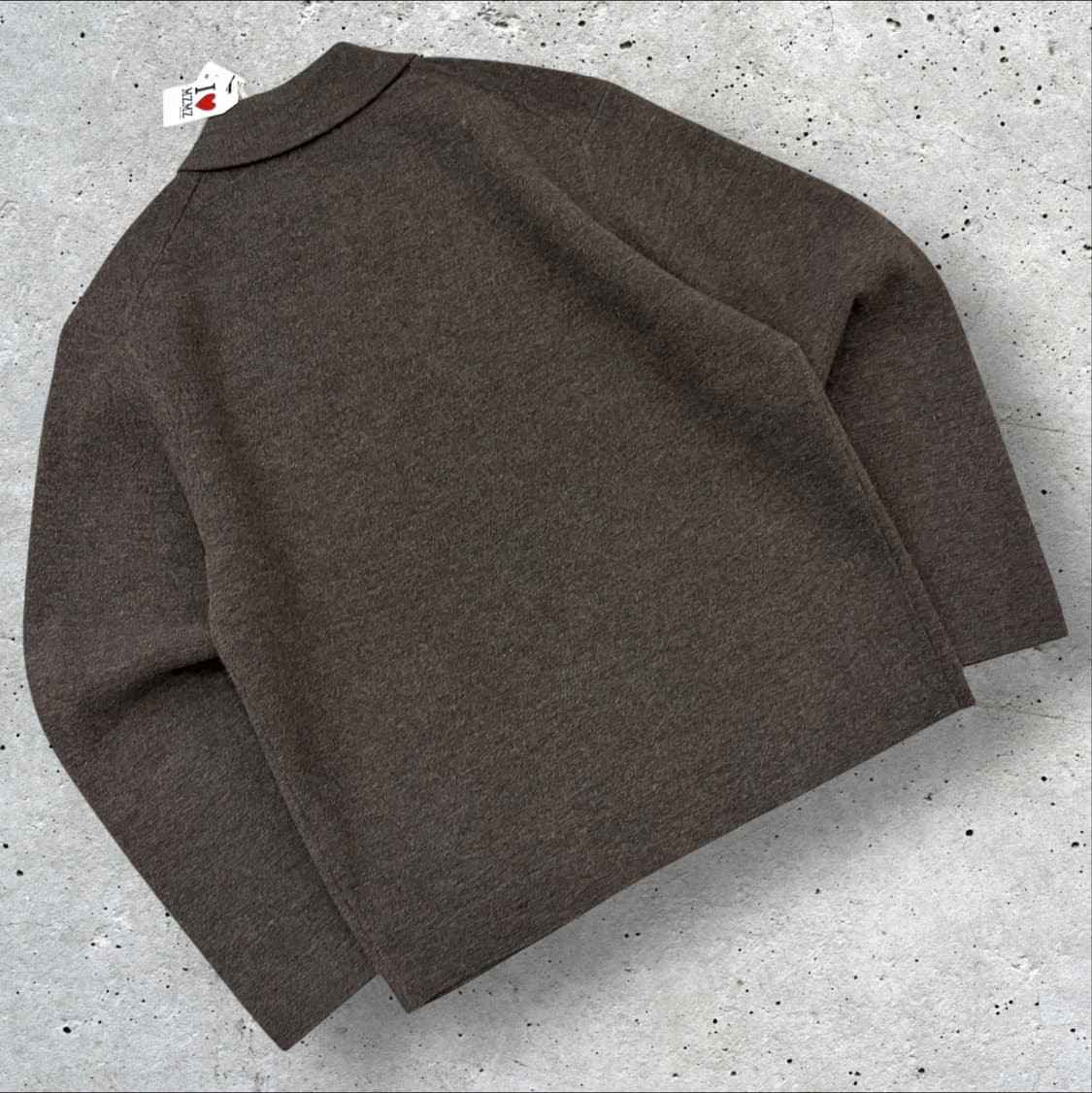 [S] 유니클로 C라인 울 블랜드 브라운 집업 자켓 새상품 C963 상품이미지2