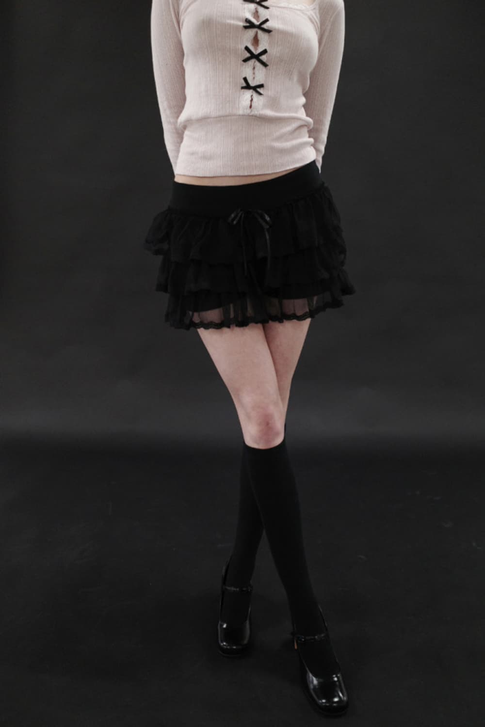 [DRYROSE] LACE TUTU PANTS (BK) 상품이미지2