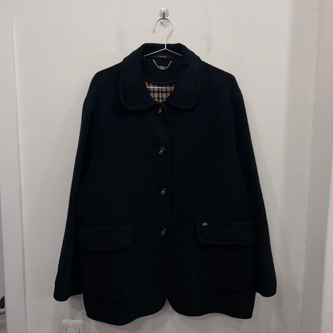 닥스 여성 울 모직 디테일 카라 코트 상품이미지2