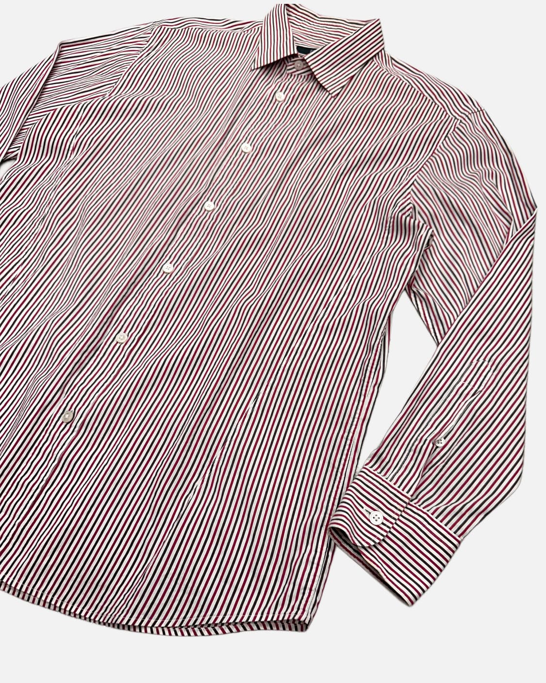 Z ZEGNA red navy pinstripe shirt 상품이미지3