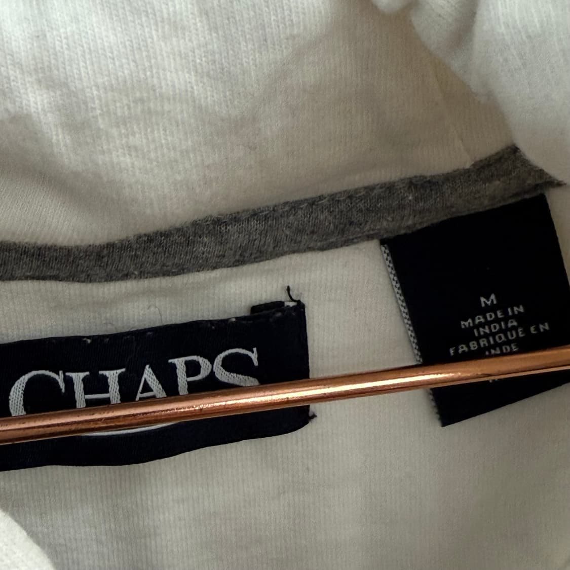 CHAPS 폴로 챕스 화이트 스트라이프 후드티 m 상품이미지2