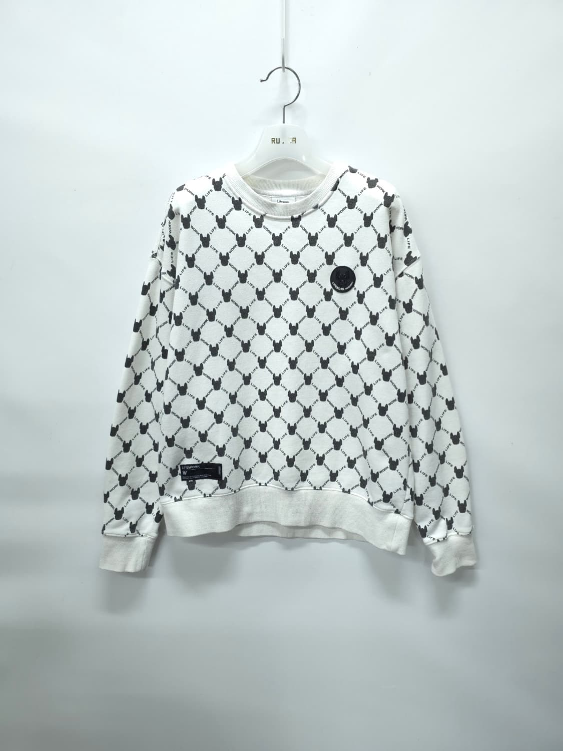 라이프워크(LIFE WORK) 불독 레터링 맨투맨 (55~66) 상품이미지1